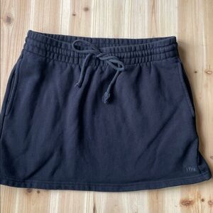 TNA Cozy Fleece Comfy Black Skirt